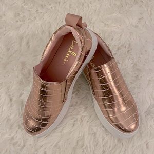 Lulus Rose Gold Platform Sneakers